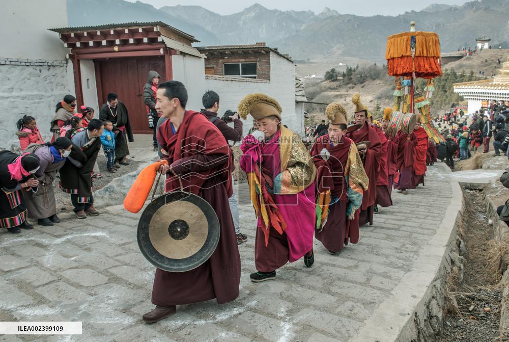 Sho Dun Festival in China's Gannan Tibetan Autonomous Prefecture