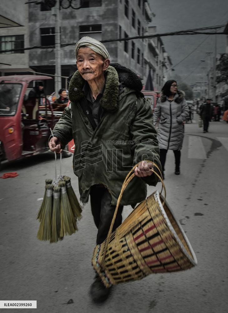 Qianjiang River Zhuoshui Ancient Town in Chongqing