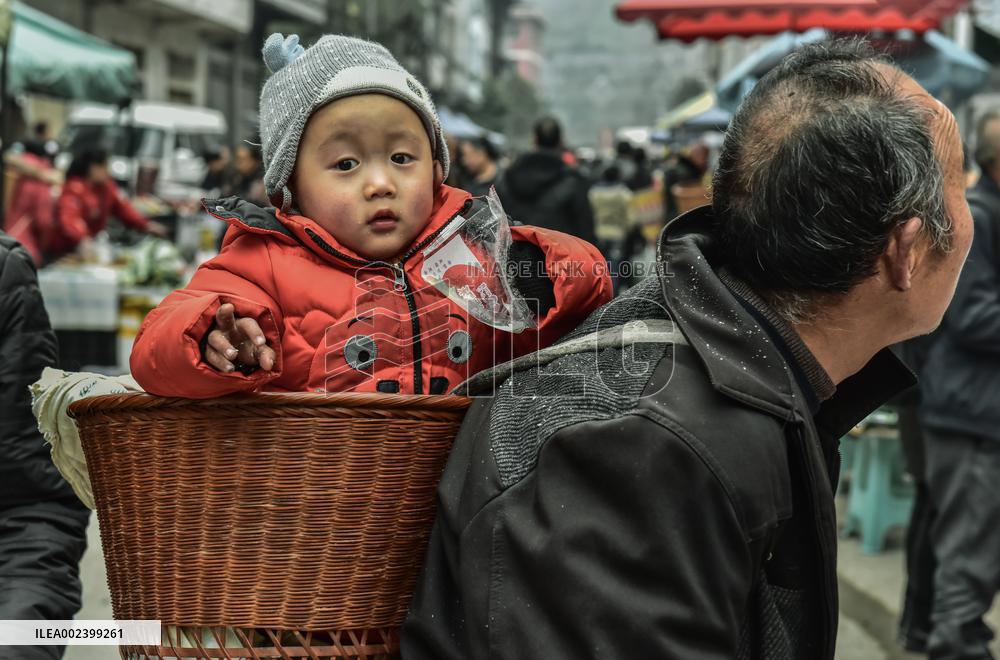 Qianjiang River Zhuoshui Ancient Town in Chongqing