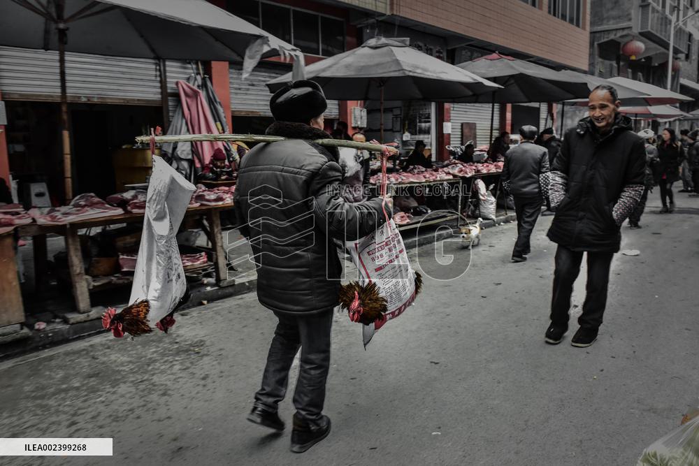 Qianjiang River Zhuoshui Ancient Town in Chongqing