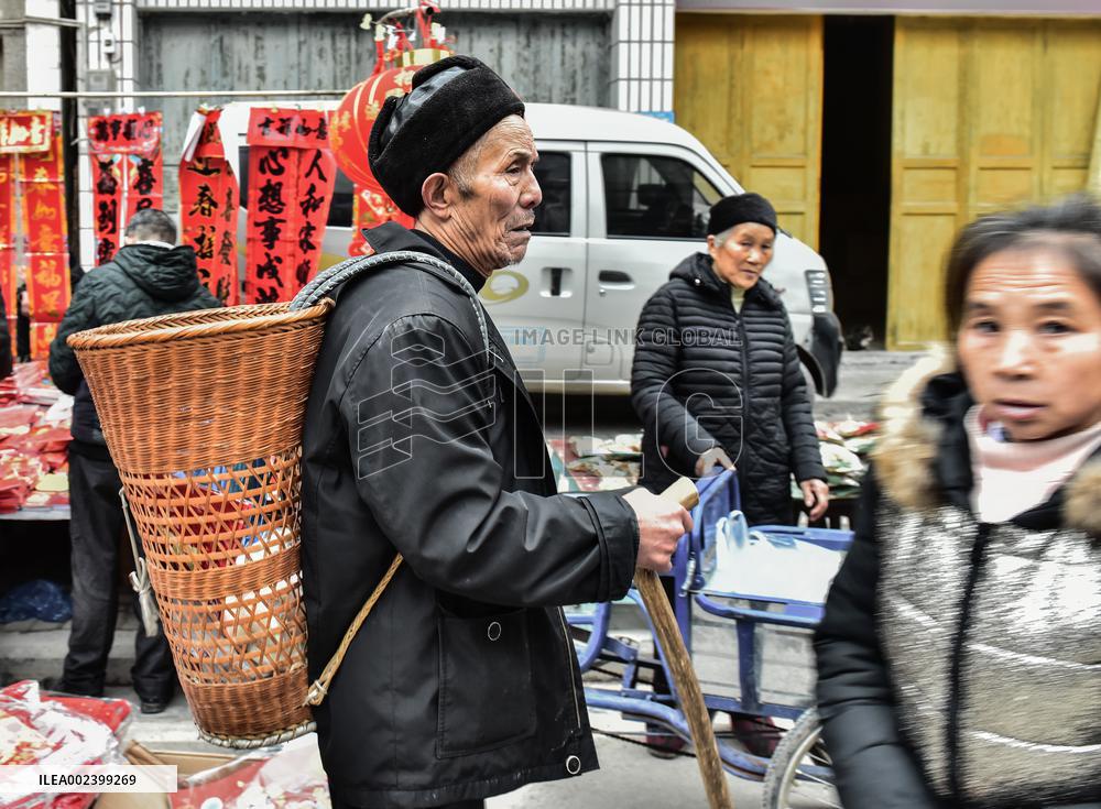 Qianjiang River Zhuoshui Ancient Town in Chongqing