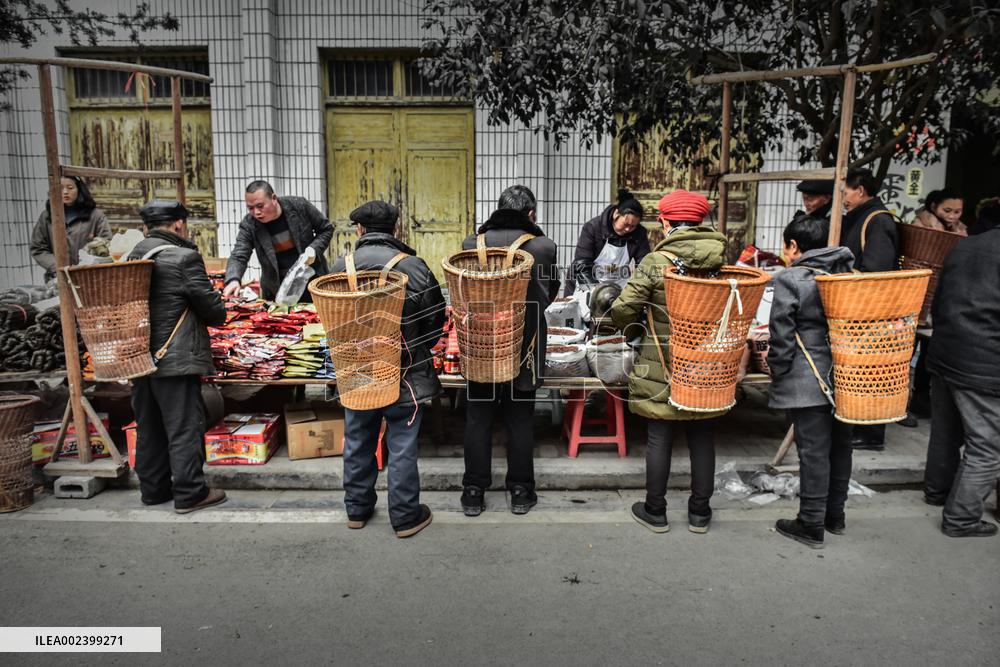 Qianjiang River Zhuoshui Ancient Town in Chongqing