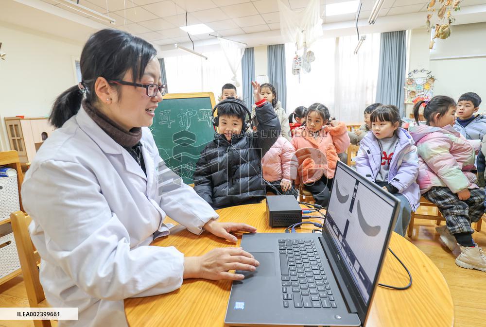 Kindergarten Ear Examination in Huzhou