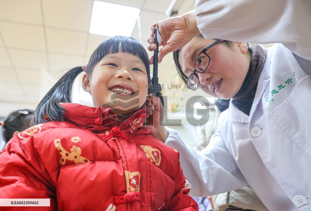 Kindergarten Ear Examination in Huzhou