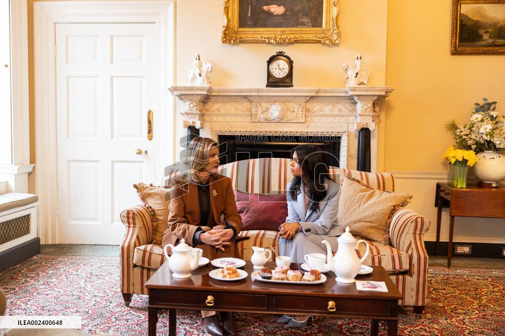 Ukrainian First Lady Olena Zelenska Visits Britain