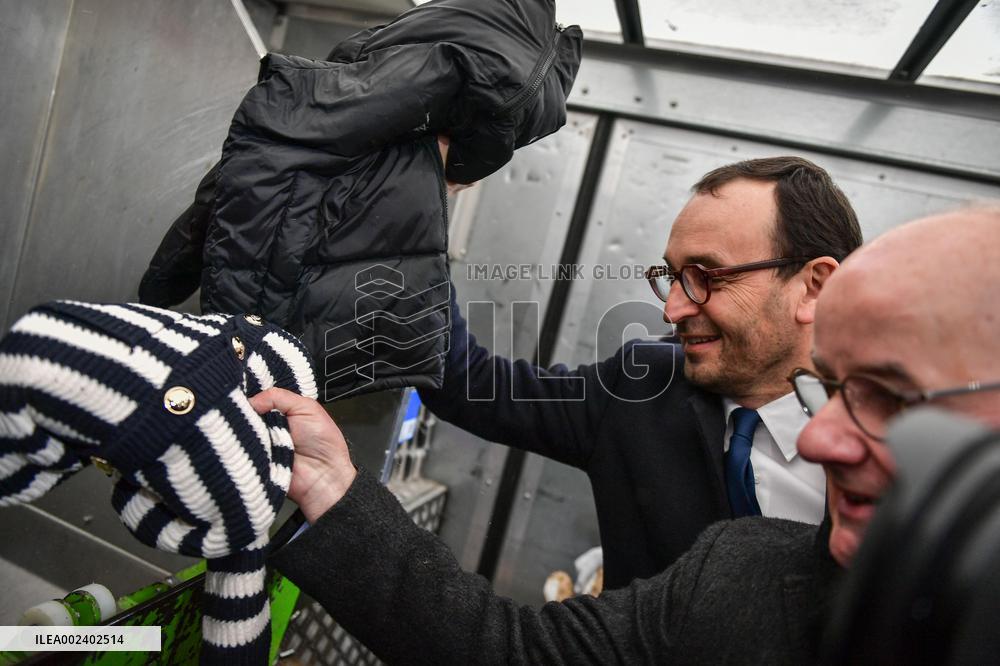 Thomas Cazenave Visits The Interior Surveillance Brigade - Aulnay-Sous-Bois
