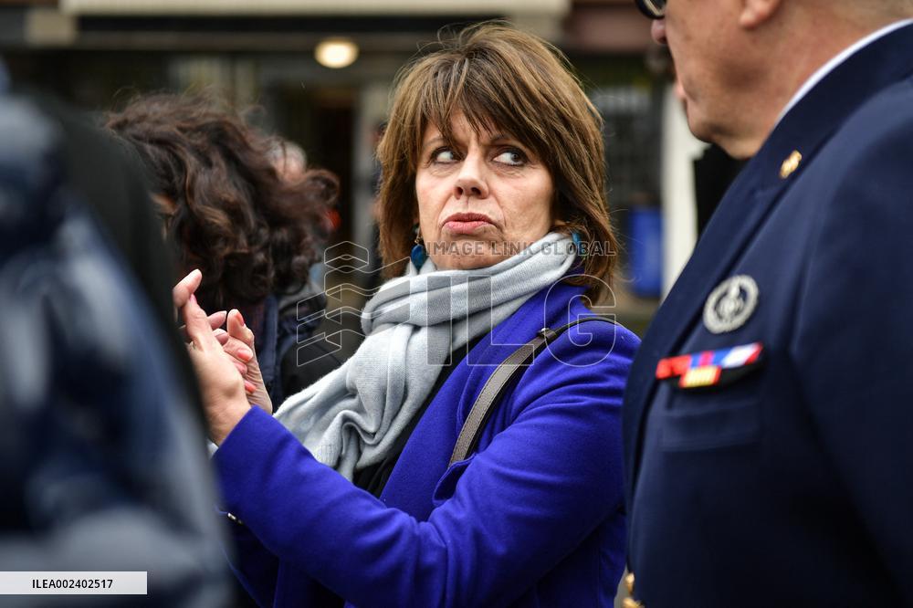 Thomas Cazenave Visits The Interior Surveillance Brigade - Aulnay-Sous-Bois