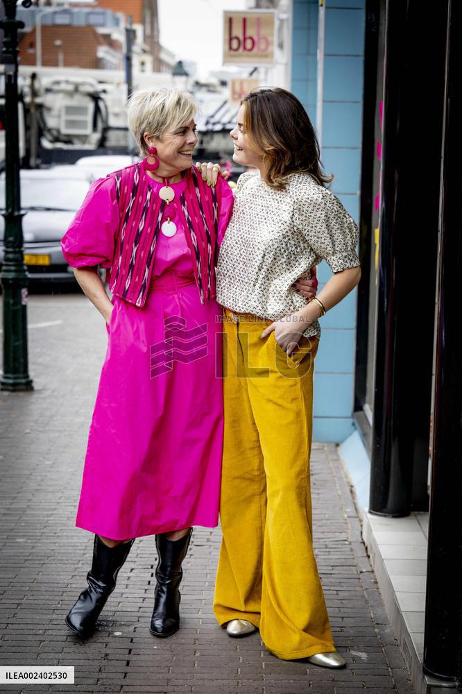 Princess Laurentien And Eloise Van Oranje At My Lima Lima Store Presentation - The Hague