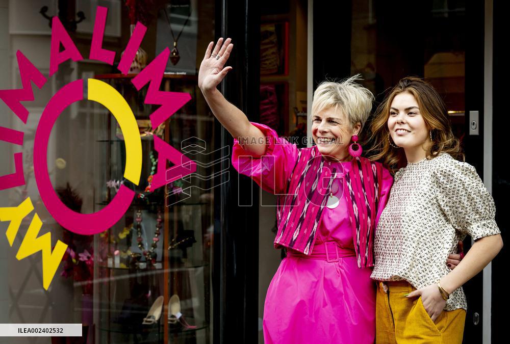Princess Laurentien And Eloise Van Oranje At My Lima Lima Store Presentation - The Hague