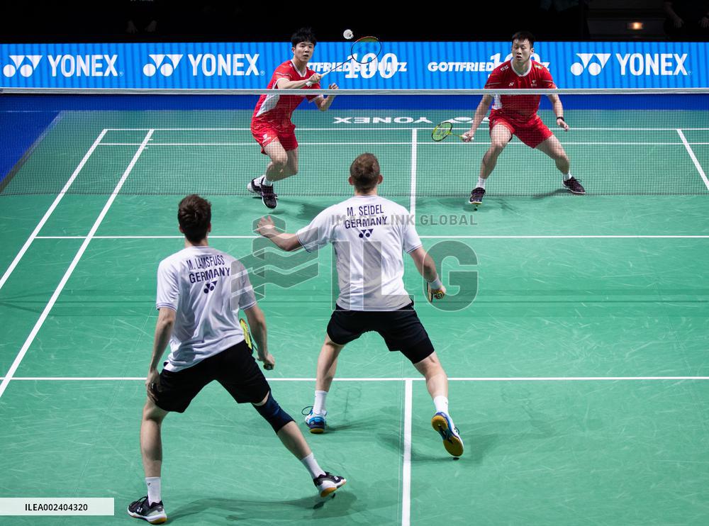 (SP)GERMANY-MUELHEIM-BADMINTON-GERMAN OPEN 2024-MEN'S DOUBLES