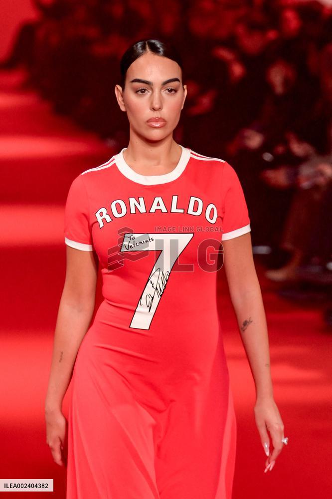 PFW - Georgina Rodriguez Models For Vetements