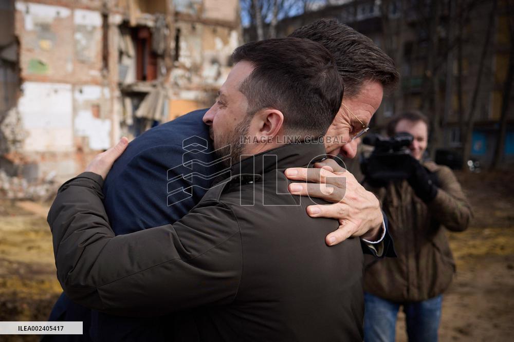 Zelensky And Rutte Meet In Kharkiv - Ukraine