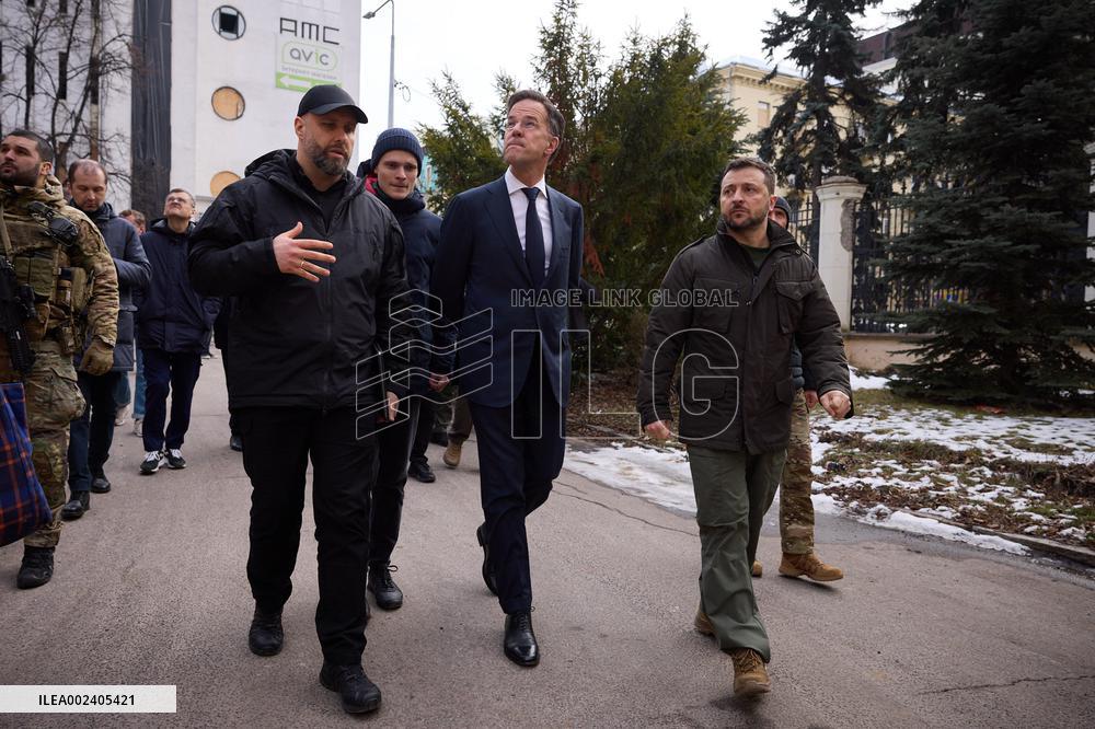 Zelensky And Rutte Meet In Kharkiv - Ukraine