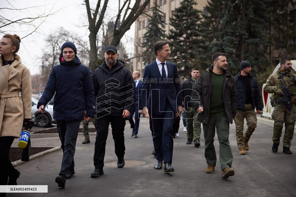 Zelensky And Rutte Meet In Kharkiv - Ukraine