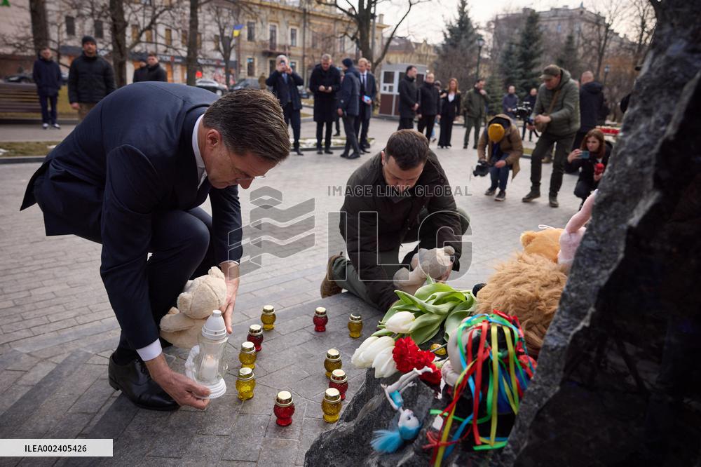 Zelensky And Rutte Meet In Kharkiv - Ukraine