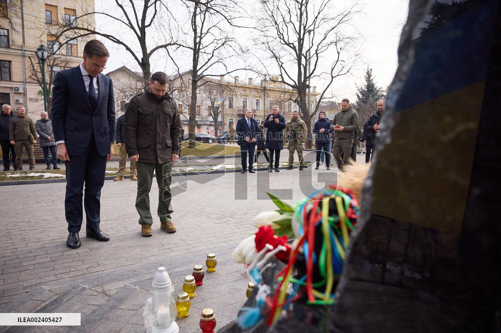 Zelensky And Rutte Meet In Kharkiv - Ukraine
