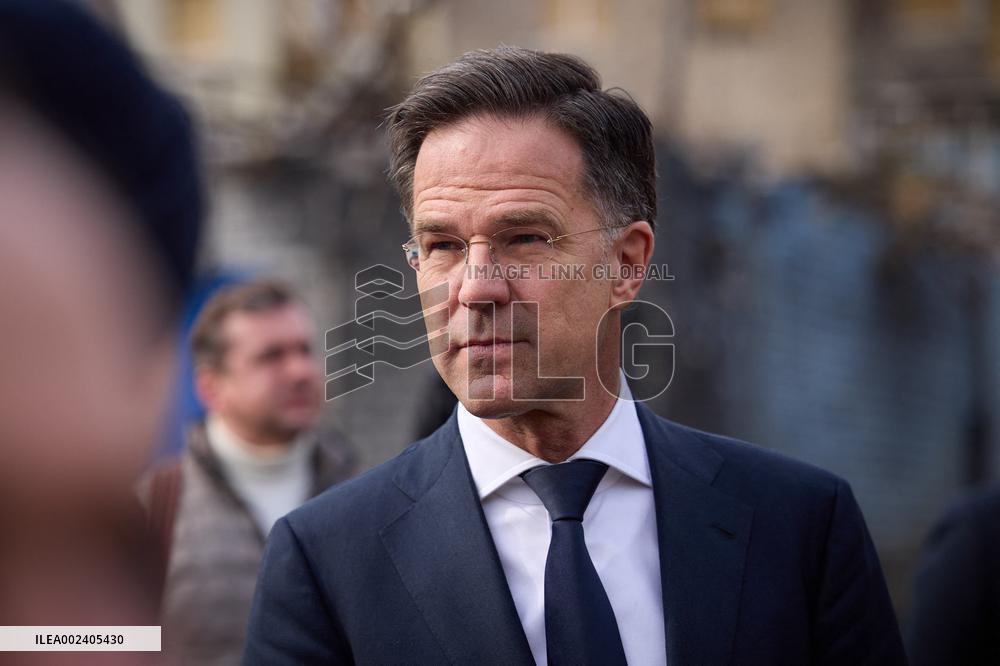 Zelensky And Rutte Meet In Kharkiv - Ukraine