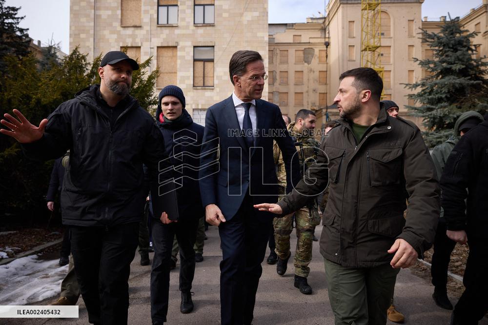 Zelensky And Rutte Meet In Kharkiv - Ukraine