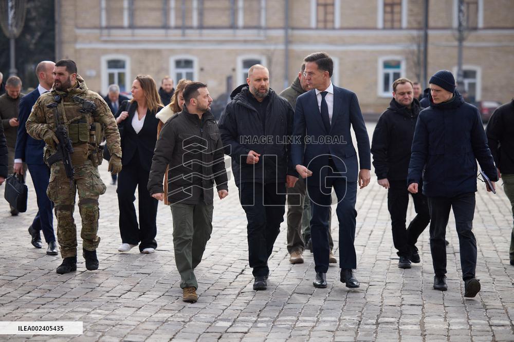 Zelensky And Rutte Meet In Kharkiv - Ukraine