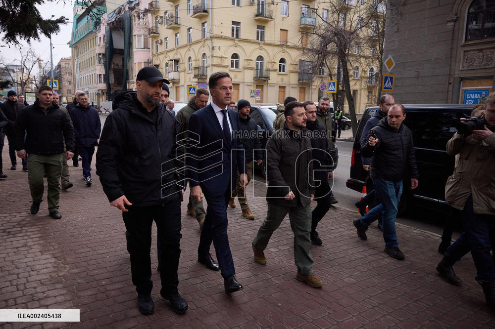 Zelensky And Rutte Meet In Kharkiv - Ukraine