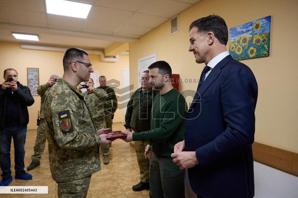 Zelensky And Rutte Meet In Kharkiv - Ukraine