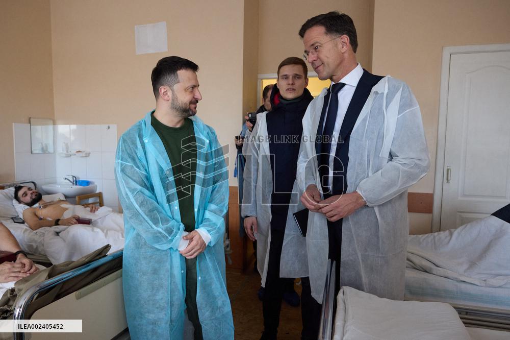 Zelensky And Rutte Meet In Kharkiv - Ukraine