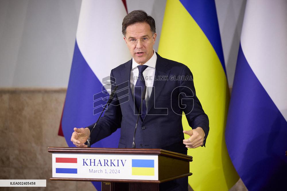 Zelensky And Rutte Meet In Kharkiv - Ukraine