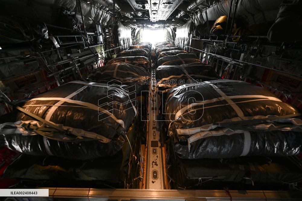 US Carries Out Its First Aid Airdrop In Gaza