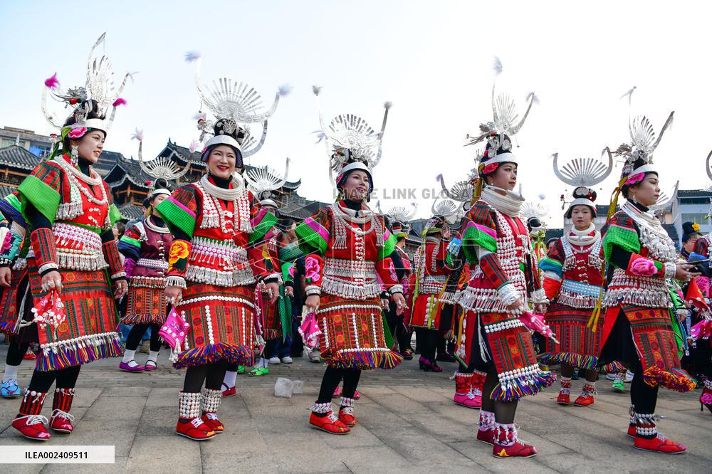 CHINA-GUIZHOU-KAILI-GANNANGXIANG-CELEBRATIONS (CN)