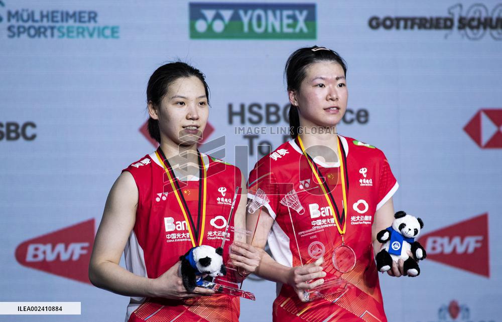 (SP)GERMANY-MUELHEIM-BADMINTON-GERMAN OPEN 2024-WOMEN'S DOUBLES-FINALS