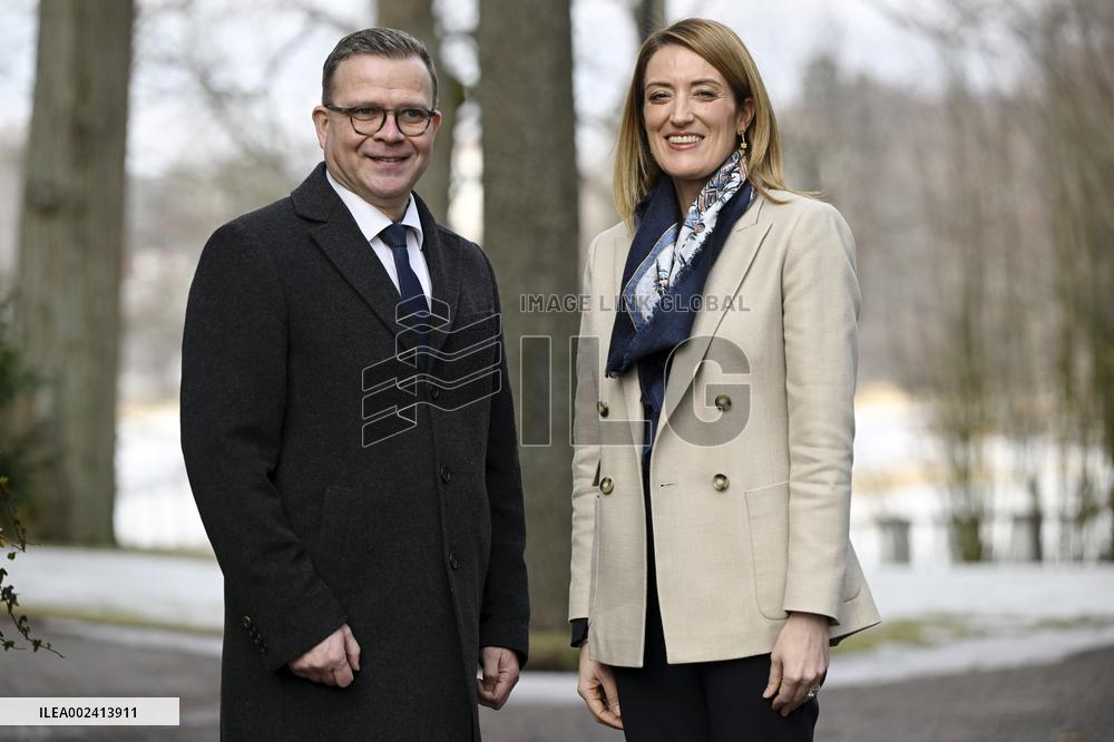 Euroopan parlamentin puhemies Roberta Metsola vierailee Suomessa