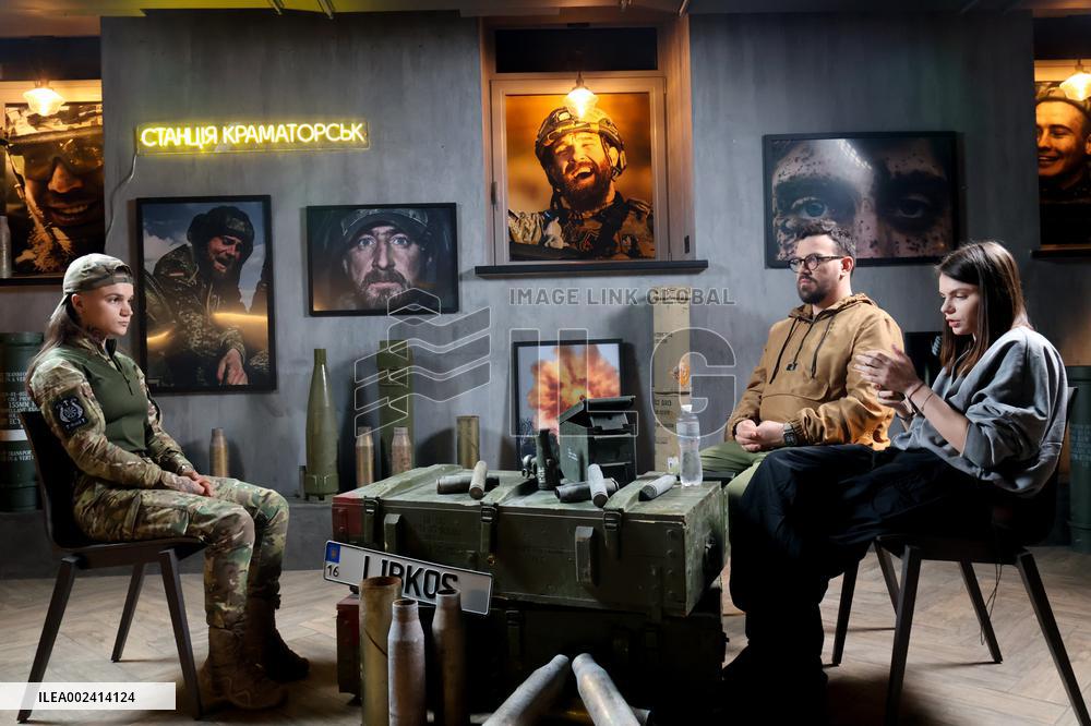 Servicewoman Runa on Station Kramatorsk programme