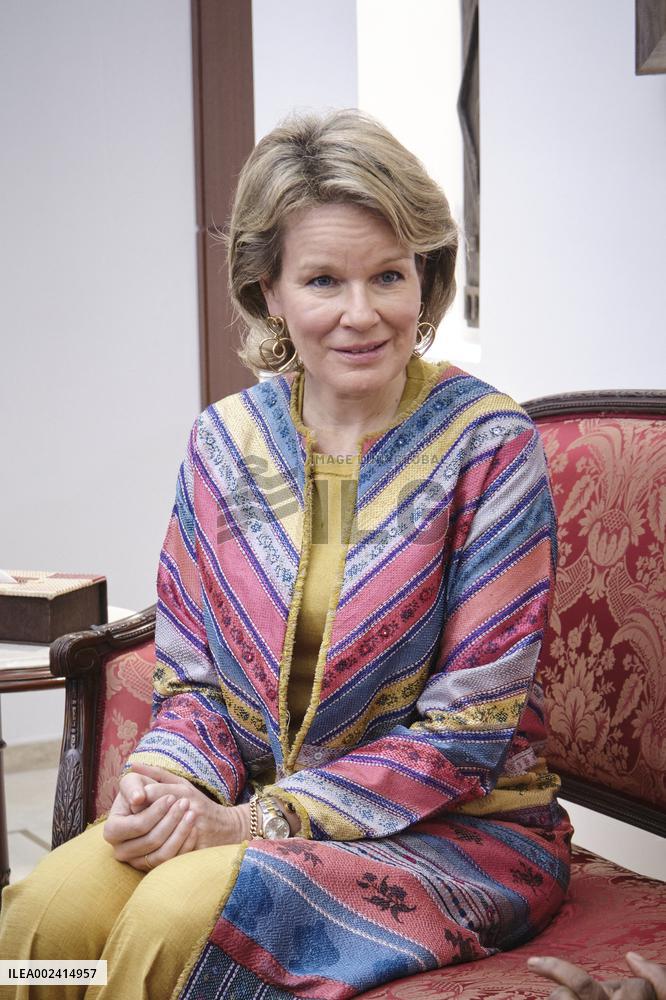 Queen Mathilde Visit To Ivory Coast