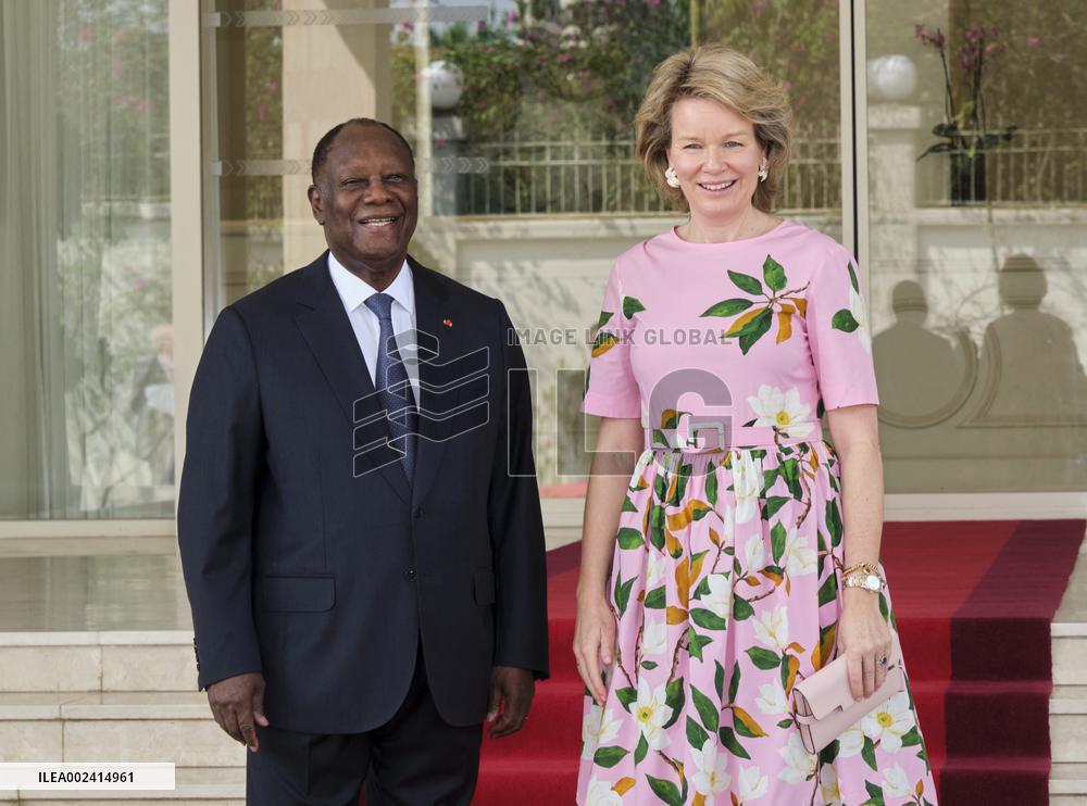 Queen Mathilde Visit To Ivory Coast