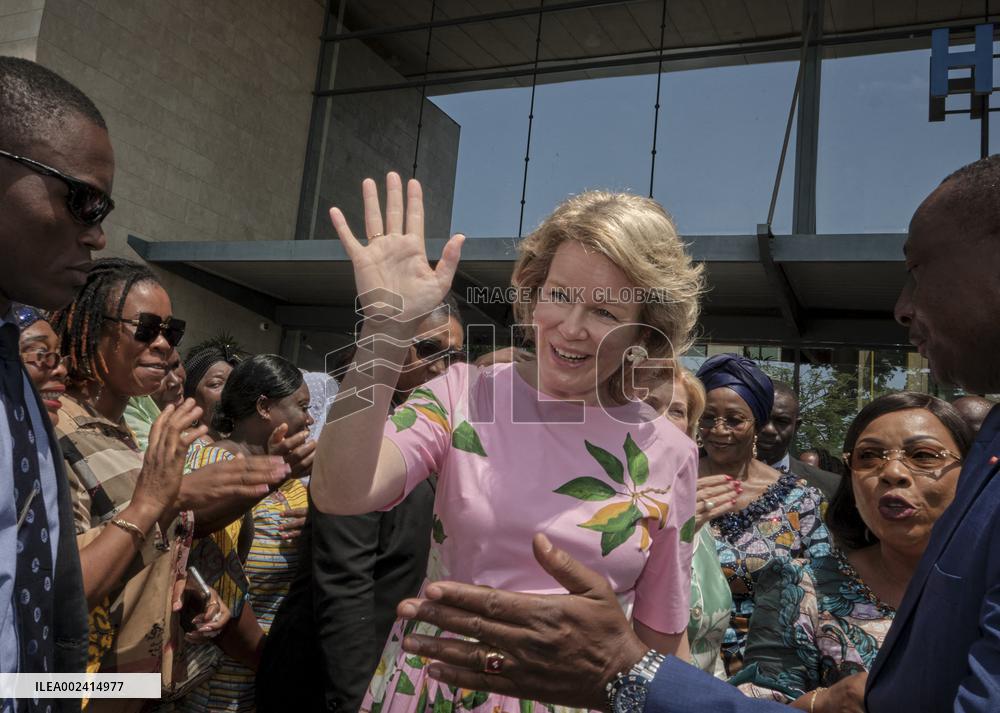 Queen Mathilde Visit To Ivory Coast