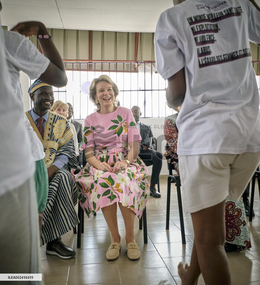 Queen Mathilde Visit To Ivory Coast