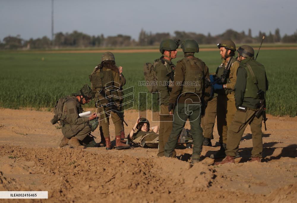 ISRAEL-GAZA BORDER-MILITARY TRAINING
