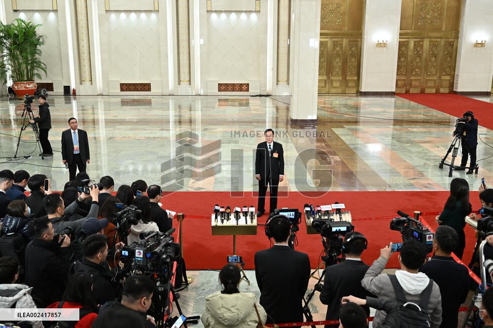 (TWO SESSIONS) CHINA-BEIJING-NPC-MINISTERS-INTERVIEW (CN)