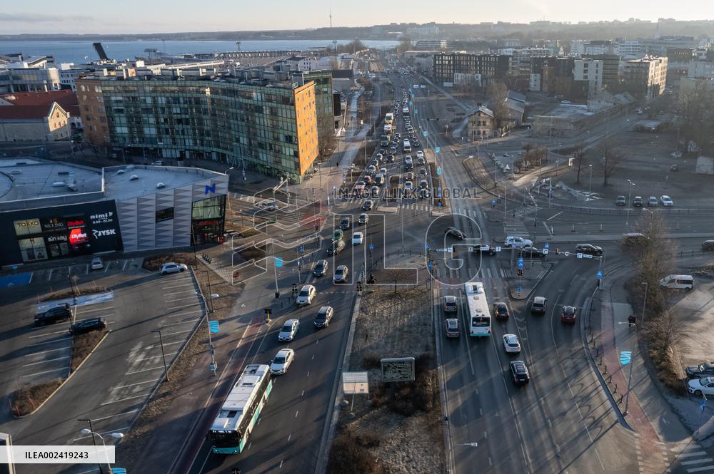 Old Harbor tramway construction work continued