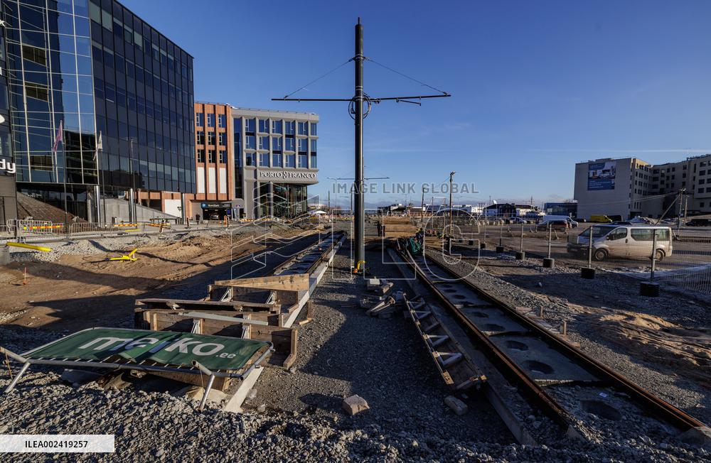 Old Harbor tramway construction work continued