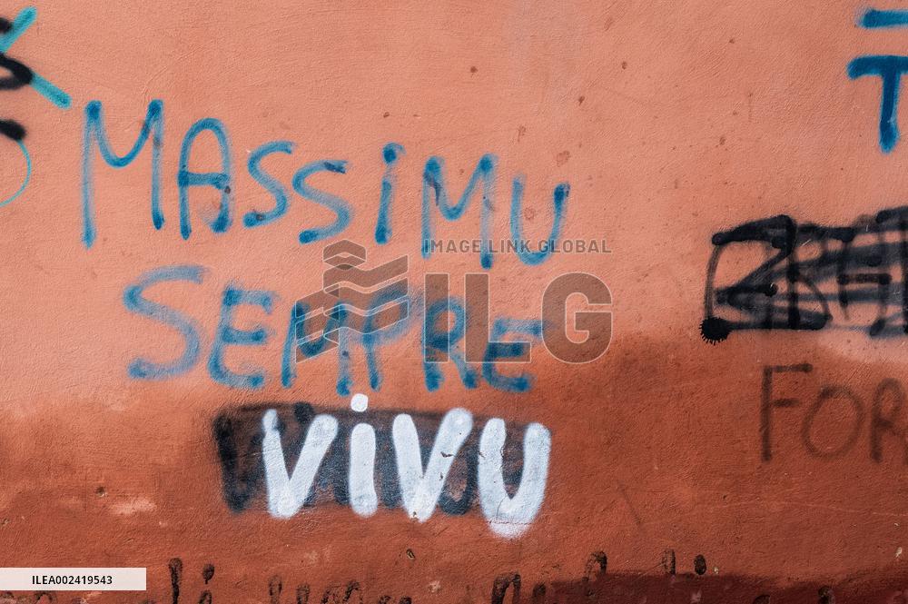 Independentist Graffiti Covers Walls - Bastia