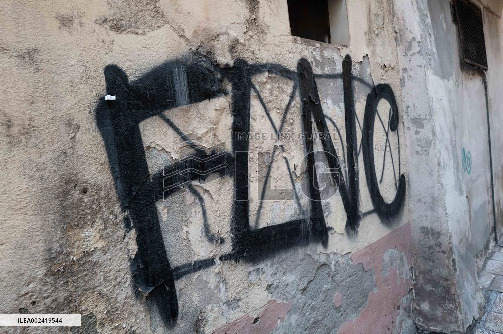 Independentist Graffiti Covers Walls - Bastia