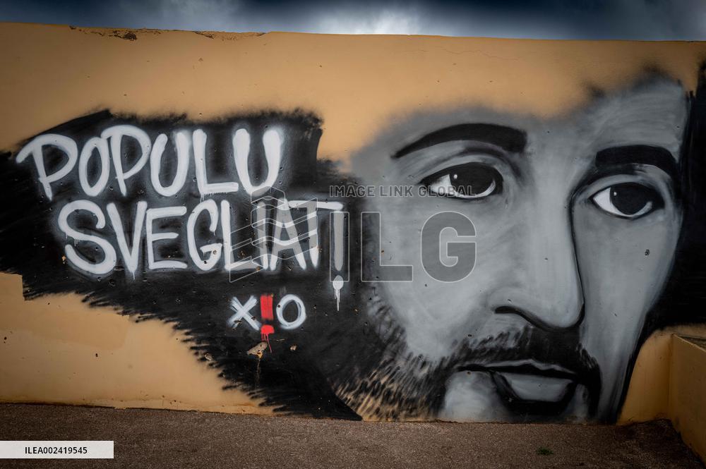 Independentist Graffiti Covers Walls - Bastia