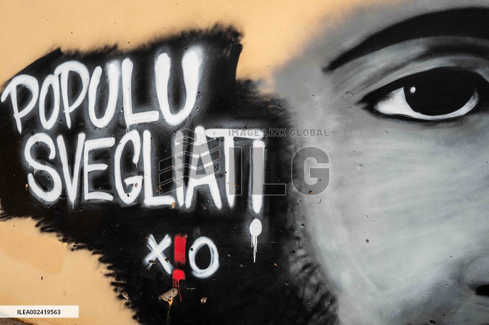 Independentist Graffiti Covers Walls - Bastia