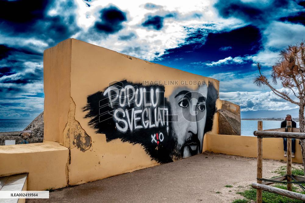 Independentist Graffiti Covers Walls - Bastia