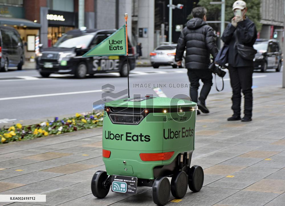 Delivery robot in Tokyo