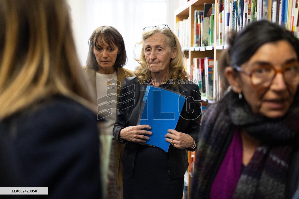 Nicole Belloubet visits the Maurice Ravel high school - Paris