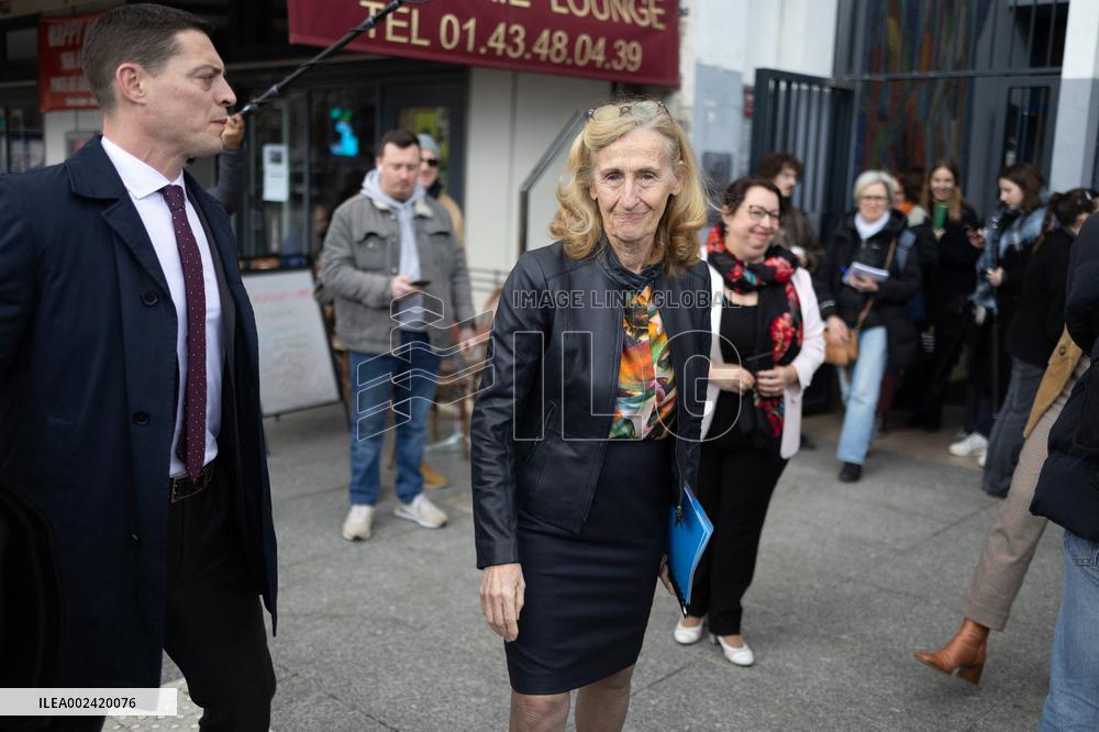 Nicole Belloubet visits the Maurice Ravel high school - Paris