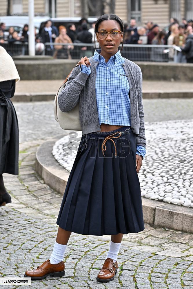 PFW Miu Miu Outside Arrivals