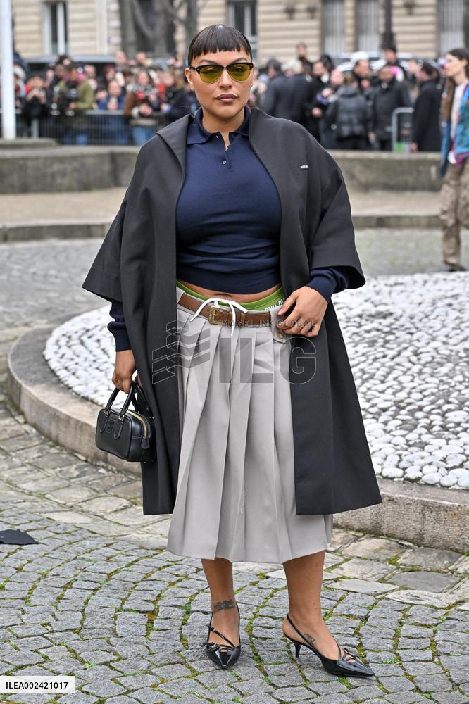 PFW Miu Miu Outside Arrivals
